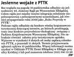 Jesienne wojaże z PTTK