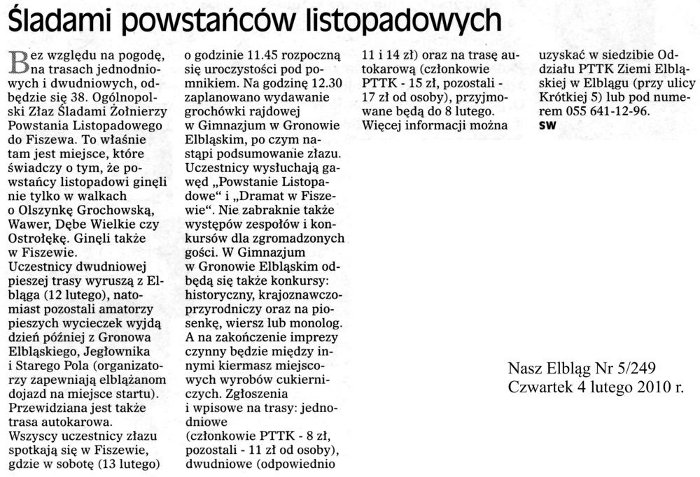 Śladami powstańców listopadowych