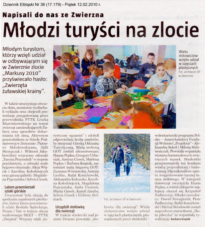 Młodzi turyści na zlocie