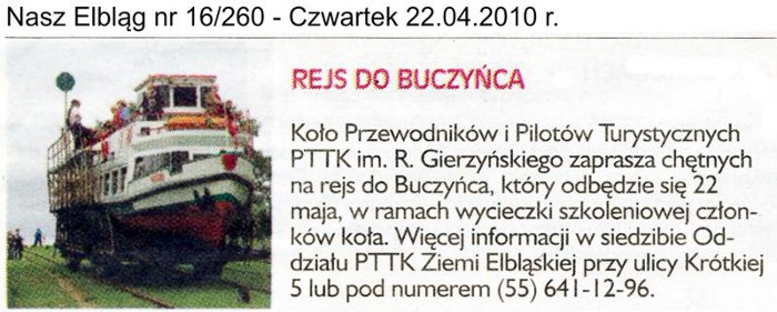 Rejs do Buczyńca