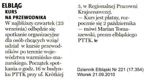 Kurs na przewodnika