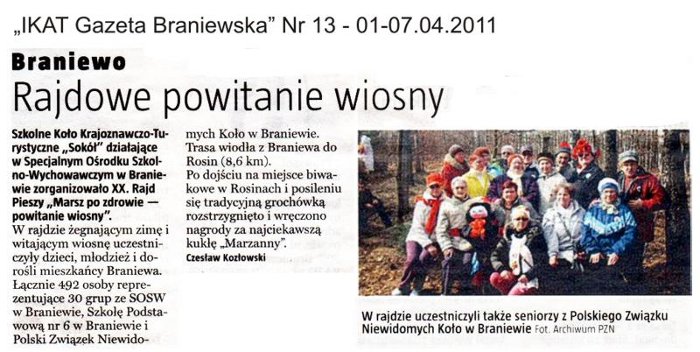 Rajdowe powitanie wiosny