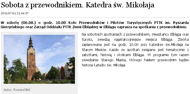 Sobota z przewodnikiem. Katedra św. Mikołaja