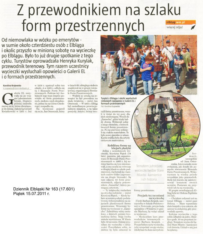 Z przewodnikiem na szlaku form przestrzennych