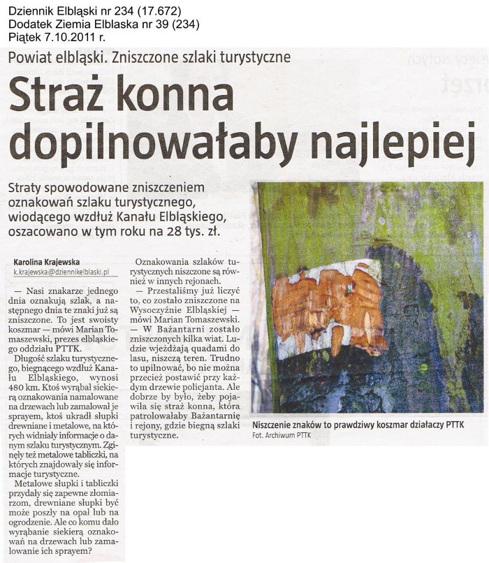 Straż konna dopilnowałaby najlepiej