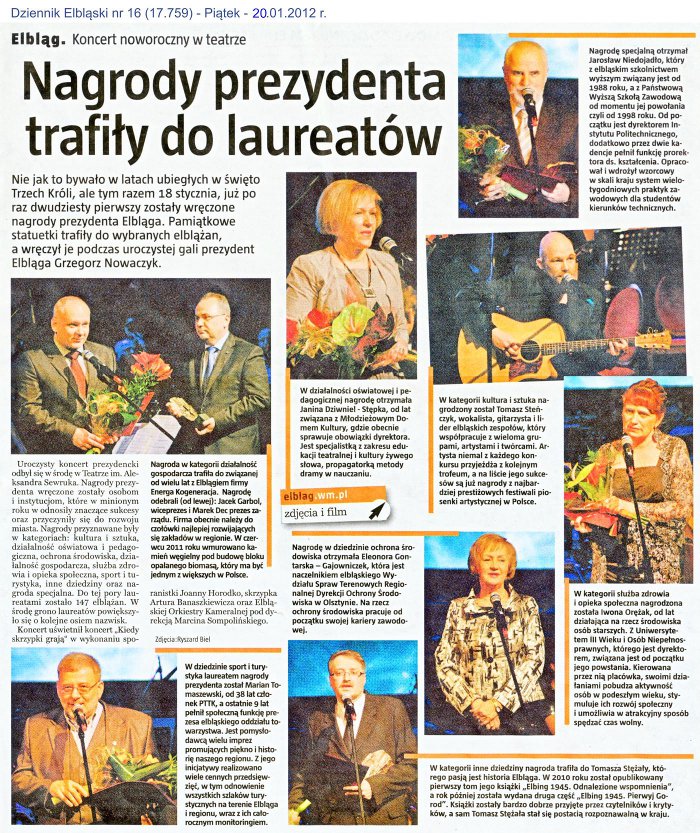 Nagrody prezydenta trafiły do laureatów