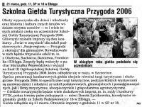 Szkolna Giełda Turystyczna Przygoda 2006