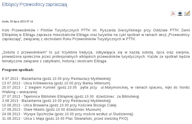 Elbląscy Przewodnicy zapraszają