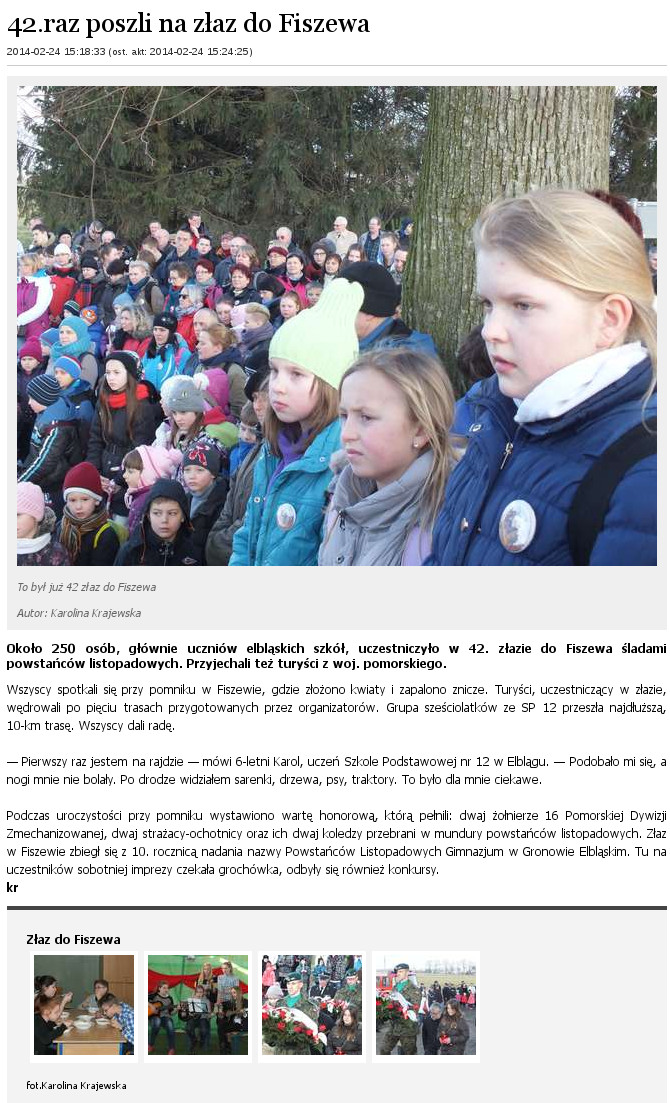 42.raz poszli na złaz do Fiszewa