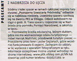 Z Nadbrzeża do Łęcza