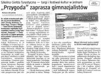 Przygoda zaprasza gimnazjalistów