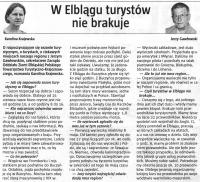 W Elblągu turystów nie brakuje