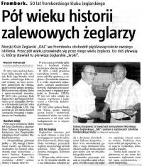 Pół wieku historii zalewowych żeglarzy