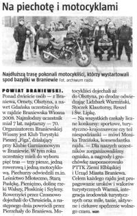 Na piechotę i motocyklami